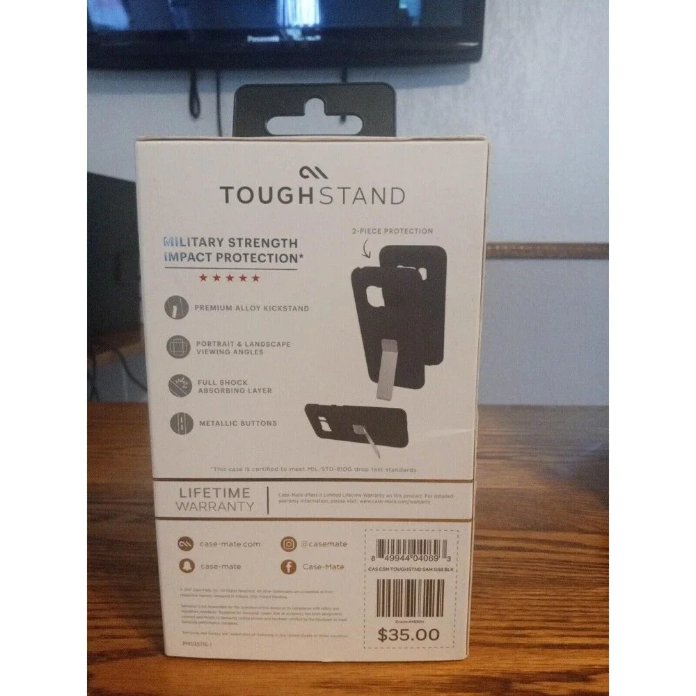 Case Mate Tough Stand Case for Samsung Galaxy S8 - Black Free Shipping